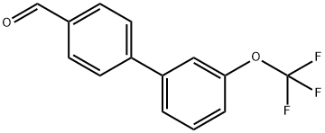 3'-Trifluoromethoxy-biphenyl-4-carbaldehyde 구조식 이미지