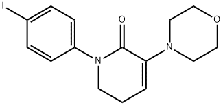 1-(4-iodophenyl)-3-morpholino-5,6-dihydropyridin-2(1H)-one 구조식 이미지