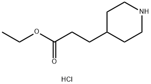 에틸3-(피페리딘-4-일)프로파노에이트염산염 구조식 이미지