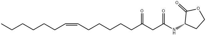 N-3-OXO-HEXADEC-11Z-ENOYL-L-HOMOSERINE LACTONE Structure