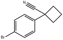 1-(4-Bromophenyl)cyclobutanecarbonitrile Structure