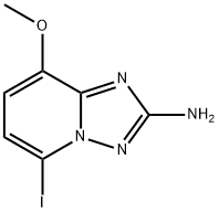 8-Methoxy-5-iodo-[1,2,4]triazolo[1,5-a]pyridin-2-yl-amine Structure