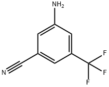 3-amino-5-(trifluoromethyl)benzonitrile 구조식 이미지