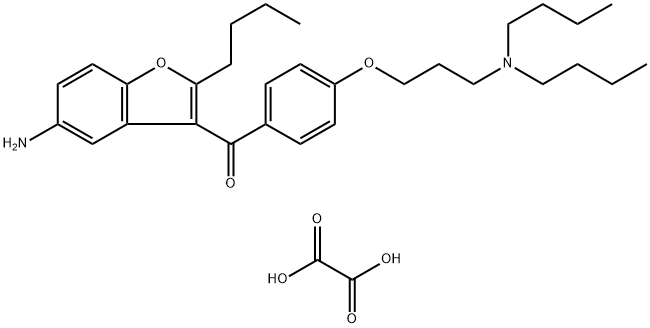 Des(Methylsulfonyl) Dronedarone Oxalate 구조식 이미지