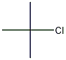 tert-Butyl chloride 구조식 이미지