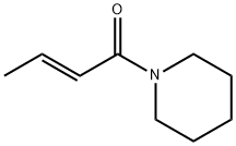 Piperidine, 1-(1-oxo-2-butenyl)-, (E)- 구조식 이미지