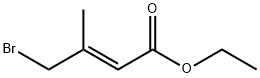 (E)-Ethyl 4-Bromo-3-methyl-2-butenoate 구조식 이미지