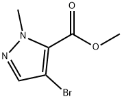 methyl 4-bromo-1-methyl-1H-pyrazole-5-carboxylate 구조식 이미지