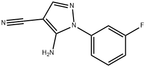 5-amino-1-(3-fluorophenyl)-1H-pyrazole-4-carbonitrile Structure