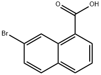 7-Bromonaphthalene-1-carboxylic acid Structure