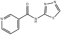 N-(1,3,4-Thiadiazolyl)nicotinamide 구조식 이미지