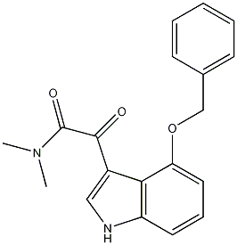 4-(Benzyloxy)-N,N-dimethyl-indole-3-glyoxylamide Structure