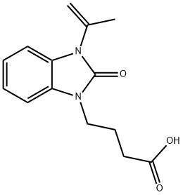 3-이소프로페닐-2-옥소-1-벤즈이미다졸린부티르산 구조식 이미지