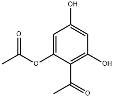 5-아세틸옥시-4-아세틸-레조르시놀 구조식 이미지