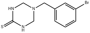 5-[(3-Bromophenyl)methyl]tetrahydro-1,3,5-triazine-2(1H)-thione Structure