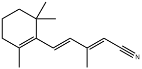 (2E,4E)-3-Methyl-5-(2,6,6-trimethyl-1-cyclohexen-1-yl)penta-2,4-dienenitrile Structure