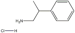 Phenethylamine, beta-methyl-, hydrochloride, (+-)- Structure