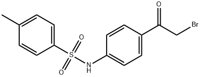 N-[4-(2-브로모아세틸)페닐]-4-메틸벤젠술폰아미드 구조식 이미지