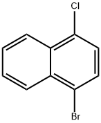 1-Bromo-4-chloronaphthalene 구조식 이미지