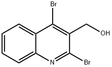 2,4-Dibromo-3-quinolinemethanol Structure