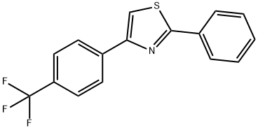 Thiazole, 2-phenyl-4-[4-(trifluoromethyl)phenyl]- Structure