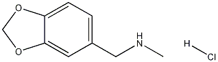 1-(benzo[d][1,3]dioxol-5-yl)-N-methylmethanamine hydrochloride Structure