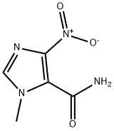 3-메틸-5-니트로-이미다졸-4-카르복스아미드 구조식 이미지