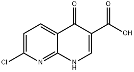7-Chloro-4-hydroxy-[1,8]naphthyridine-3-carboxylic acid Structure