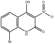 8-브로모-3-니트로퀴놀린-2,4-디올 구조식 이미지