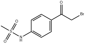 N-[4-(2-브로모아세틸)페닐]메탄술폰아미드 구조식 이미지