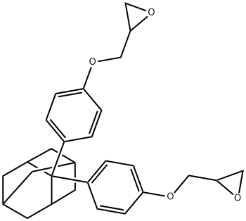 2,2-비스(4-히드록시페닐)아다만탄디글리시딜에테르 구조식 이미지