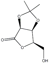 2,3-O-изопропилиден-D-ликсоно-1,4-лактон структурированное изображение