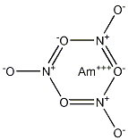 Americium trinitrate 구조식 이미지