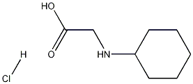 2-(시클로헥실아미노)아세트산염산염 구조식 이미지