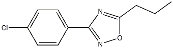 3-(4-클로로페닐)-5-프로필-1,2,4-옥사디아졸 구조식 이미지