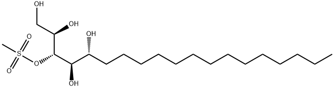 (2R,3R,4R,5R)-1,2,3,4,5-Nonadecanepentol 3-Methanesulfonate Structure