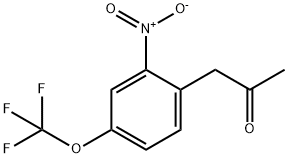 2-니트로-1-(2-옥소프로필)-4-트리플루오로메톡시벤젠 구조식 이미지