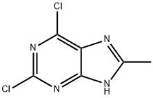 2,6-Dichloro-8-methyl-9H-purine Structure