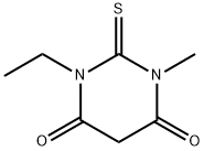 1-Ethyldihydro-3-methyl-2-thioxo-4,6(1H,5H)-Pyrimidinedione 구조식 이미지