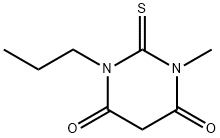 Dihydro-1-methyl-3-propyl-2-thioxo-4,6(1H,5H)-Pyrimidinedione 구조식 이미지