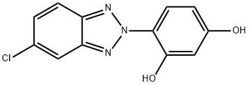 4-(5-Chloro-2H-benzotriazol-2yl)-1,3-Benzenediol 구조식 이미지