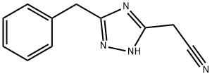 (5-Benzyl-4H-[1,2,4]triazol-3-yl)-acetonitrile Structure