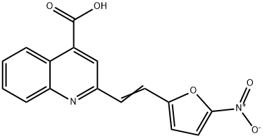 2-[2-(5-Nitro-furan-2-yl)-vinyl]-quinoline-4-carboxylic acid Structure