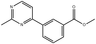 methyl 3-(2-methylpyrimidin-4-yl)benzoate Structure