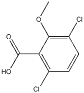 Benzoic acid, 3,6-dichloro-2-methoxy- Structure