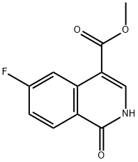 methyl 6-fluoro-1-oxo-1,2-dihydroisoquinoline-4-carboxylate Structure