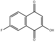 7-Fluoro-2-hydroxynaphthalene-1,4-dione Structure