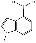 B-(1-methyl-1H-indol-4-yl)-Boronic acid 구조식 이미지