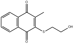 2-[(2-Hydroxyethyl)thio]-3-methyl-1,4-naphthoquinone Structure