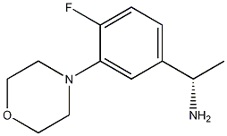 Benzenemethanamine, 4-fluoro-.alpha.-methyl-3-(4-morpholinyl)-, (.alpha.S)- 구조식 이미지